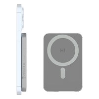 Baterie externa pentru iPhone Hinovo MB1-5000 Magsafe Power Bank 5000mAh, Atasare magnetica, Incarcare Wireless - 3