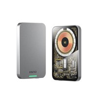 Baterie externa pentru iPhone si Android HINOVO MB1-5000X, 5000mAh, Cyberpunk Style, Incarcare Wireless, functie MagSafe - 2