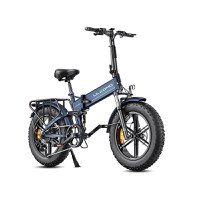 Bicicleta electrica pliabila Ulzomo Dunes 20 E-bike, 750W, 48V 16Ah, autonomie 120km, viteza maxima 40km/h, Blue, 20'' - 2