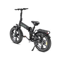 Bicicleta electrica pliabila Ulzomo Dunes 20 E-bike, Black, 750W, autonomie 120km, viteza maxima 40km/h, 20'', cu frane mecanice - 2