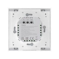 Intrerupator inteligent ingropat AQARA Smart Wall Switch H1 EU, fara nul, 2 butoane H1 (No Neutral, Double Rocker) - 4