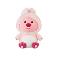 Jucarie de plus MINISO, din seria Zanmang Loopy Collection 10" Costume-Changing Plush Toy (Rabbit) - 1