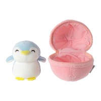 Jucarie de plus MINISO, seria Fruit Series Penguin Plush Toy Surprise Ball (Strawberry) - 3