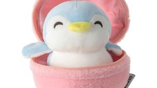 Jucarie de plus MINISO, seria Fruit Series Penguin Plush Toy Surprise Ball (Strawberry)