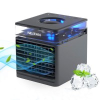 Mini Racitor aer portabil Nexfan Air Cooler cu functii racire, umidificare si purificare aer Alb - 5