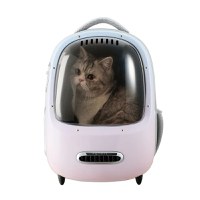 Rucsac cu hublou PETKIT Cat Travel Bag 2, Ventilare, Sistem iluminare, Pink - 1