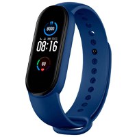 Set 3 curele pentru Bratara fitness Xiaomi Mi Band 5 - Verde, Galben si Albastru inchis - 3