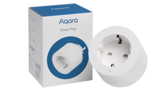 Stecher priza inteligenta Aqara Smart Plug, Zigbee 3.0, control vocal, Compatibil Apple Home, Aqara Home, Siri