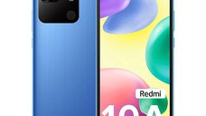 Telefon Redmi 10A, 4GB RAM, 128GB, Sky Blue, Dual Sim, Camera 13 MP, procesor Mediatek MT6762G Helio G25