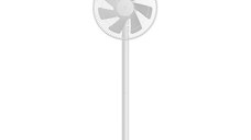 Ventilator Xiaomi Mi Smart Standing Fan 2 lite(1C), compatibil cu Google Assistant si Amazon Alexa, Alb