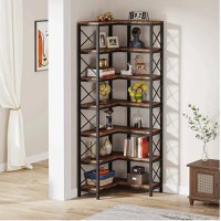 Biblioteca pentru colt din metal si pal melaminat 200x60x60x24 cm - 1