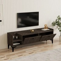 Comoda televizor Dia pentru living culoare antracit 150 cm - 1