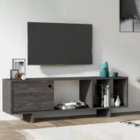 Comoda televizor Susana pentru living culoare antracit 140 cm - 1