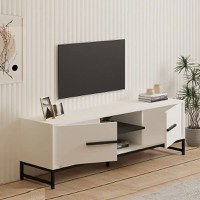 Comoda tv Monaco pentru living culoare alb 160 cm - 1