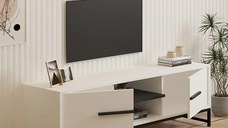 Comoda tv Monaco pentru living culoare alb 160 cm