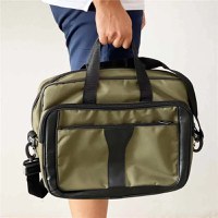 Geanta pentru laptop si documente verde Homs 41x15x30 cm - 1