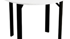 Masa bucatarie Onita rotund culoare alb-negru,R90 X 75 cm