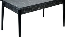 Masa bucaterie Brigitte,culoare negru, 120 cm