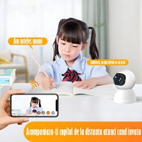 Baby Monitor, FullHD 2MP,Auto Tracking, Vedere Nocturna, Audio-Video,Rotire automata, Rezolutie 1920x1080,Senzor Miscare - 8