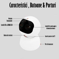 Baby Monitor, FullHD 2MP,Auto Tracking, Vedere Nocturna, Audio-Video,Rotire automata, Rezolutie 1920x1080,Senzor Miscare - 10