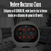 Baby Monitor, FullHD 2MP,Auto Tracking, Vedere Nocturna, Audio-Video,Rotire automata, Rezolutie 1920x1080,Senzor Miscare - 4