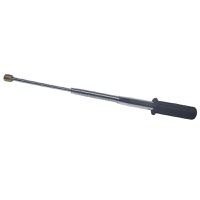 Baston telescopic flexibil maner cauciuc, 47 cm, argintiu - 2