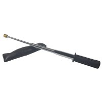 Baston telescopic flexibil maner cauciuc, 47 cm, argintiu - 1