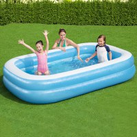 Bestway Piscina gonflabila, albastru/alb, 262x175x51 cm dreptunghiular - 1