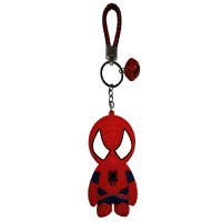 Breloc Spiderman pentru copii, cauciuc, rosu, 22 cm - 1