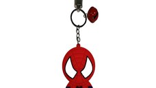 Breloc Spiderman pentru copii, cauciuc, rosu, 22 cm