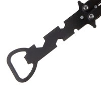 Briceag antrenament IdeallStore®, Party Opener, deschizator capace, otel inoxidabil, 22.5 cm, negru - 6