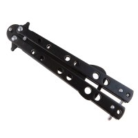 Briceag antrenament IdeallStore®, Party Opener, deschizator capace, otel inoxidabil, 22.5 cm, negru - 7