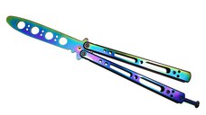 Briceag de antrenament, otel inoxidabil, Rainbow Dash, multicolor, 21.5 cm