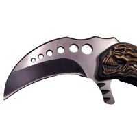 Briceag de vanatoare IdeallStore®, Blue Hell Rider, model karambit, 17 cm, albastru - 4