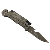 Briceag de vanatoare IdeallStore®, Military Blade, otel inoxidabil, 22 cm, verde - 10