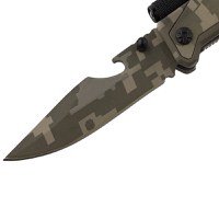 Briceag de vanatoare IdeallStore®, Military Blade, otel inoxidabil, 22 cm, verde - 3