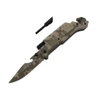 Briceag de vanatoare IdeallStore®, Military Blade, otel inoxidabil, 22 cm, verde - 1