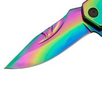 Briceag de vanatoare IdeallStore®, Rainbow Madness, otel inoxidabil, 21.5 cm, multicolor - 2