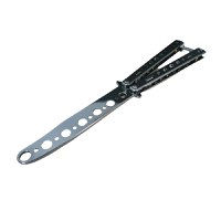 Briceag fluture de antrenament, otel inoxidabil, Silver Blade, 22.5 cm, argintiu - 2