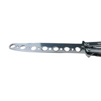 Briceag fluture de antrenament, otel inoxidabil, Silver Blade, 22.5 cm, argintiu - 4