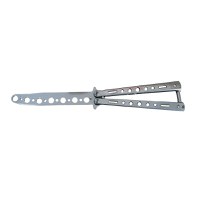 Briceag fluture de antrenament, otel inoxidabil, Silver Blade, 22.5 cm, argintiu - 1