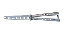 Briceag fluture de antrenament, otel inoxidabil, Silver Blade, 22.5 cm, argintiu