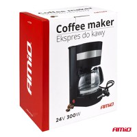 Cafetiera auto pentru TIR, Camion, Autocar, alimentare 24V, putere 300W, volum 650ml - 6