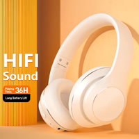 Casti Bluetooth 5.3 BiXXBi BH15, Baterie Integrata, Difuzor Dual Core 40mm, Noise Cancelling, HI-FI, 9D Sorround, Bej - 2