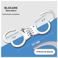 Catuse, otel inoxidabil, IdeallStore®, husa inclusa, 20.5 cm - 5