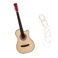 Chitara clasa din lemn 95 cm, Cutaway, natur, corzi incluse - 1