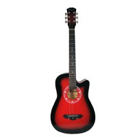 Chitara clasica din lemn 95 cm, Cutaway Country Red - 1