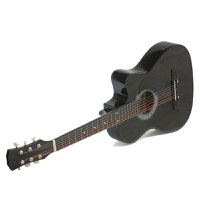 Chitara clasica din lemn IdeallStore®, True Melody, 95 cm, neagra, husa nylon inclusa - 3