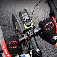 Ciclocomputer Wireless pentru bicicleta cu Lumini LED fata-spate si Claxon - Negru - 2