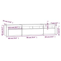 Comoda TV cu lumini LED - 12